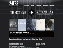 Tablet Screenshot of 24fpsfest.com